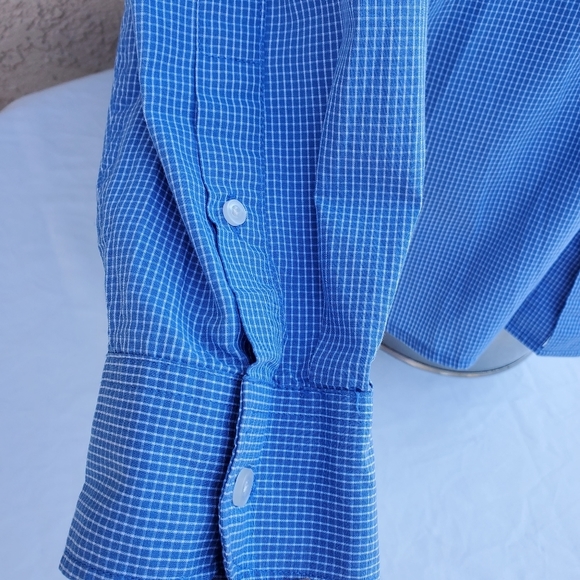 Dockers Classic Fit Button Up Work Shirt Plaid L - Picture 8 of 10